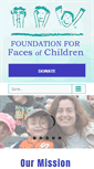 Mobile Screenshot of facesofchildren.org