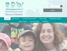 Tablet Screenshot of facesofchildren.org